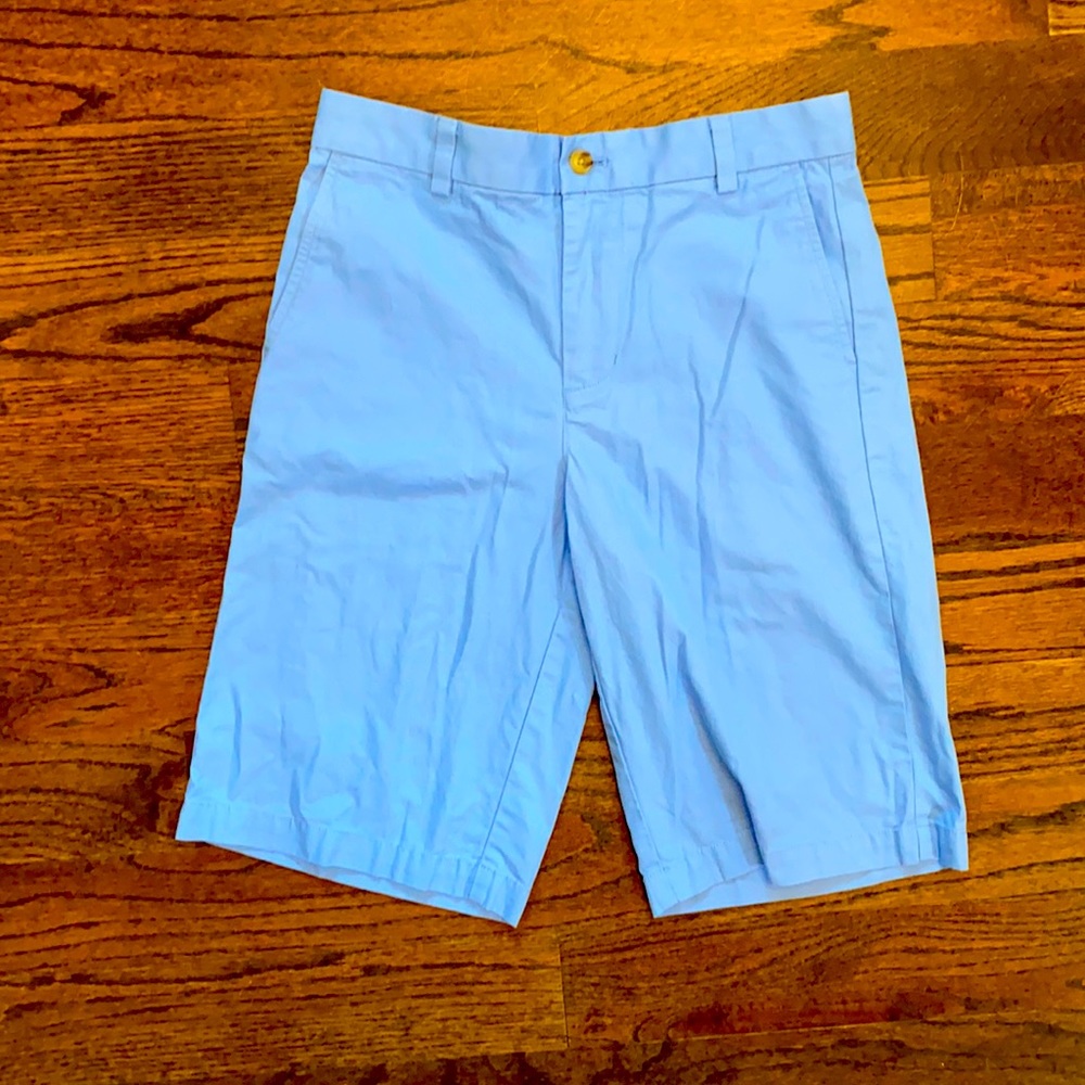 Vineyard Vines Boys Shorts Blue Sz 16